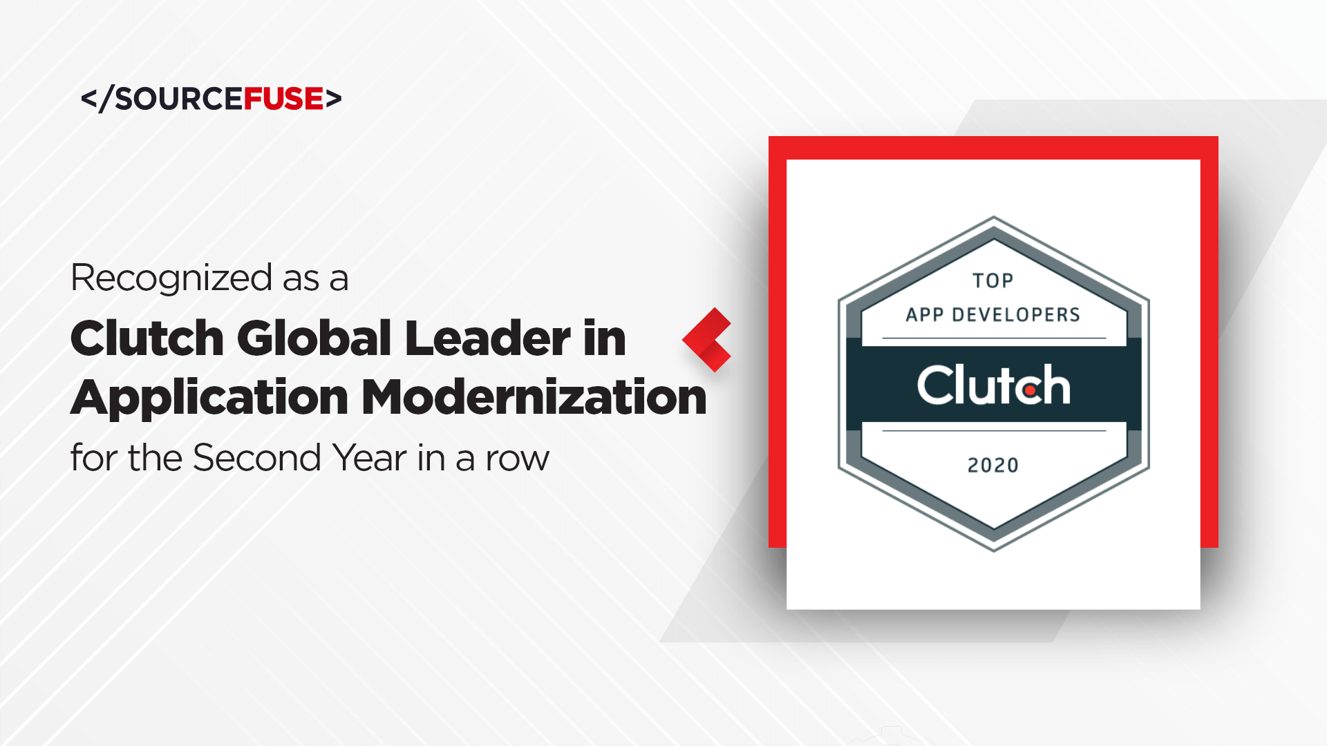 SourceFuse recognized as a Clutch Global Leader in Application Modernization For the Second Year in a row