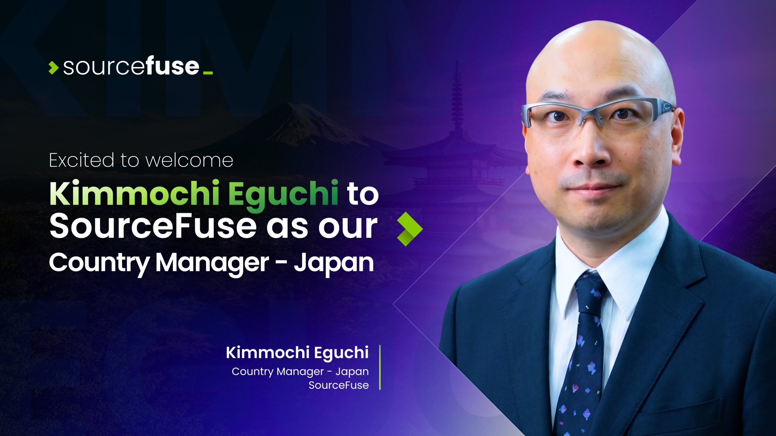 SourceFuse Strengthens Japan Leadership with Appointment of Kimmochi Eguchi as Country Manager